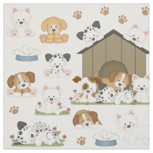 Hundehaus Stoff