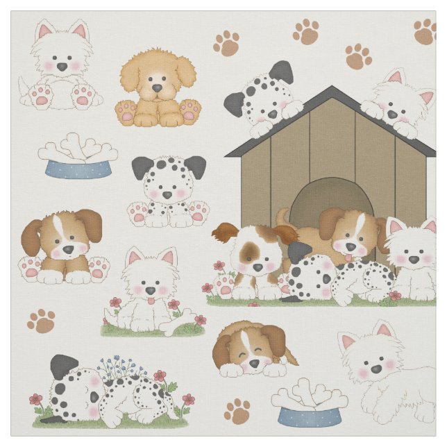 Hundehaus Stoff (Muster)