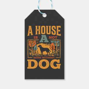 Hundeheim Vintage-Haus Geschenkanhänger