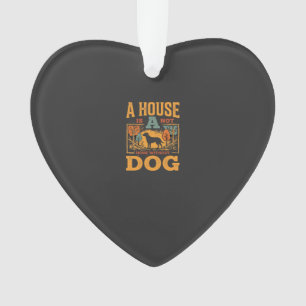 Hundeheim Vintage-Haus Ornament