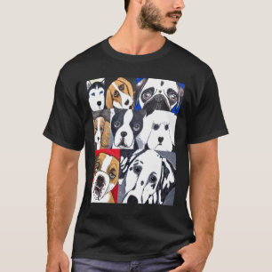 Hundehemd Bulldogge Husky Beagle Pug Bichon Boston T-Shirt