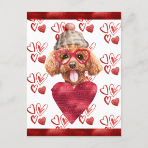 Hundeherzen Hundeliebhaber Valentinsgeschenk Feiertagspostkarte