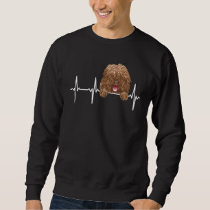 Hundeherzschlag Für Spanischen Wasserhund Sweatshirt