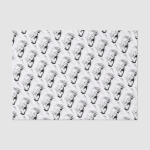 Hundehimmel, die Menge des Meisters Seidenpapier