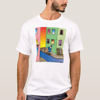 Hundehinterhaltmailman-Cartoon-T - Shirt