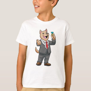 Hundehochzeit Bräutigam Ehering T-Shirt