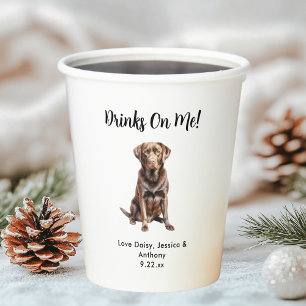 Hundehochzeit Pappbecher
