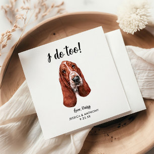 Hundehochzeits-Cocktailservietten Serviette
