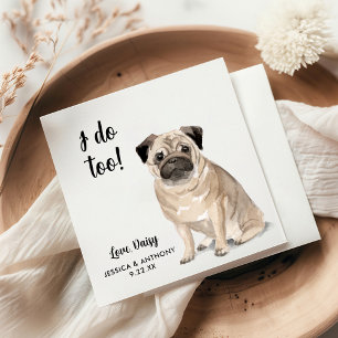Hundehochzeits-Cocktailservietten Serviette