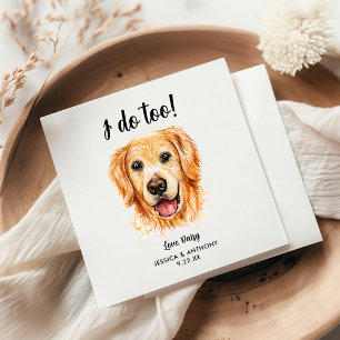 Hundehochzeits-Cocktailservietten Serviette