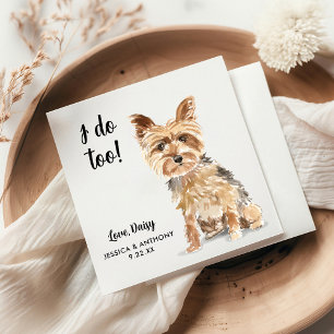 Hundehochzeits-Cocktailservietten Serviette