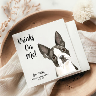 Hundehochzeits-Cocktailservietten Serviette