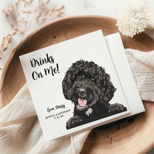Hundehochzeits-Cocktailservietten Serviette