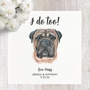 Hundehochzeits-Cocktailservietten Serviette