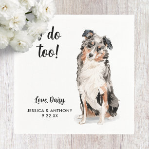 Hundehochzeits-Cocktailservietten Serviette