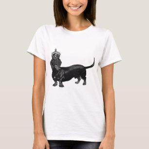 Hundehübsche Dackel-Krone königlich T-Shirt