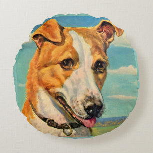 Hundehund Rundes Kissen