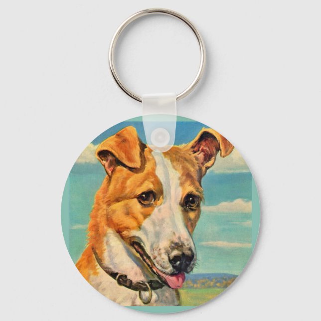 Hundehund Schlüsselanhänger (Vorderseite)