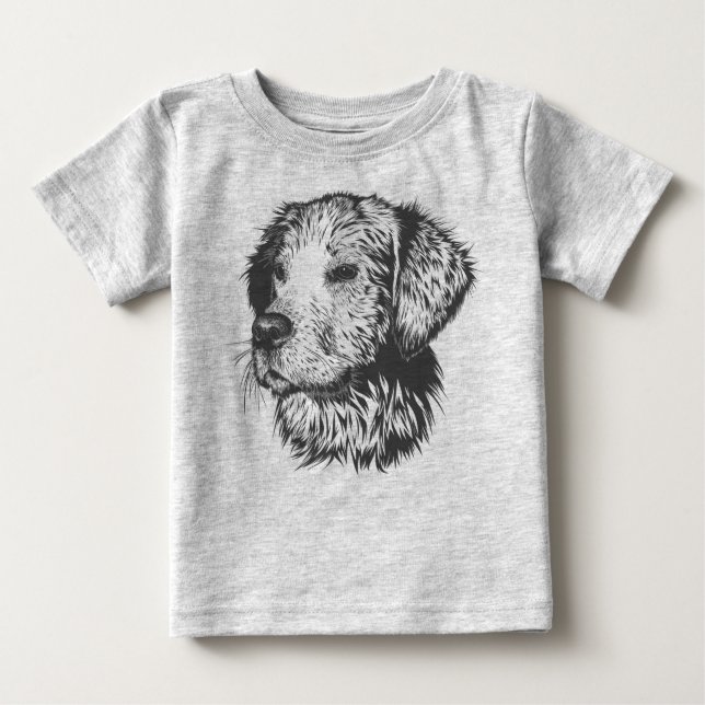 Hundehündchen Baby T-shirt (Vorderseite)
