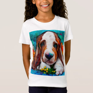 Hundehunde im Basset-T - Shirt