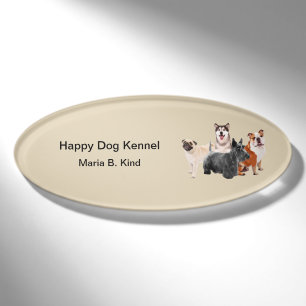 Hundehundehütten-Personal Namenschild