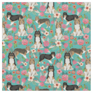 Hundehütte Hirsche Vintage Blüten Stoff