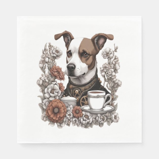 Hundekaffee Serviette (Vorderseite)