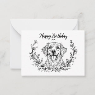 Hundekarte für Mama. Mitteilungskarte