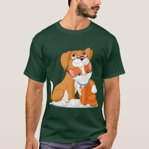 Hundekatze-Beziehung Hundekatze-Beziehung Mädchen T-Shirt