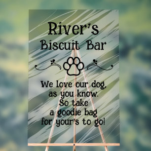 Hundekeks-Bar-Schaumstofftafel-Schild Acrylschild