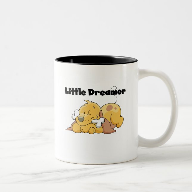 Hundekleine Träumer-T - Shirts und Geschenke Zweifarbige Tasse (Rechts)