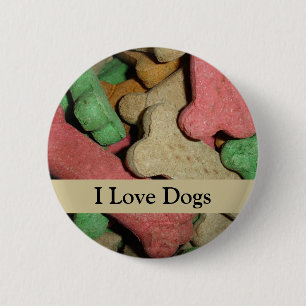 Hundeknochen Button