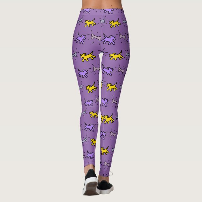 Hundeknochengraffiti-Art 1 wählen Leggings der (Rückseite)