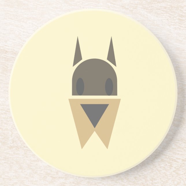 Hundekopf-Untersetzer Getränkeuntersetzer (Vorne)