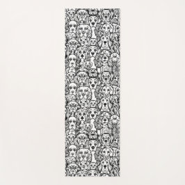 Hundekopfmuster Yogamatte