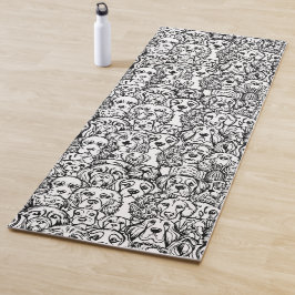 Hundekopfmuster Yogamatte