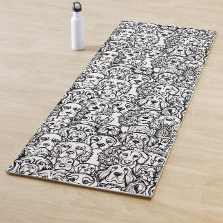 Hundekopfmuster Yogamatte