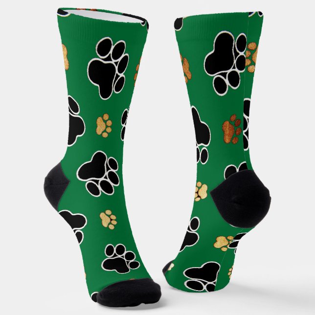 Hundekuh aus schwarzem und bräunlichem Hund Socken (Gewinkelt)