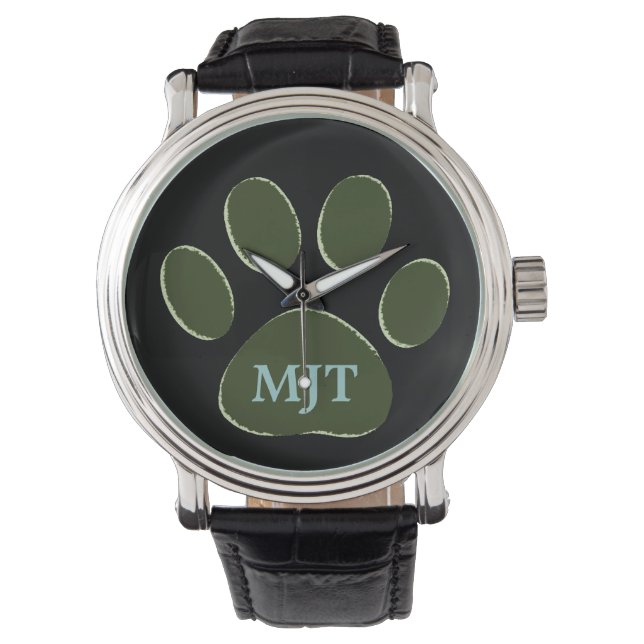 Hundekuh personalisiert armbanduhr (Vorderseite)