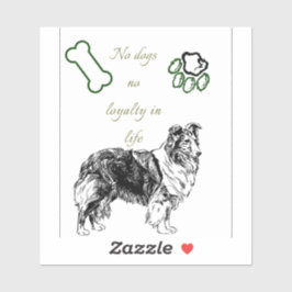 Hundekunst Aufkleber