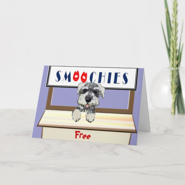 Hundeküsse Karte (Vorderseite)