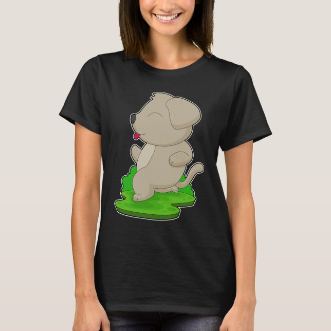 Hundeläufer, der Sport treibt T-Shirt (Vorderseite)
