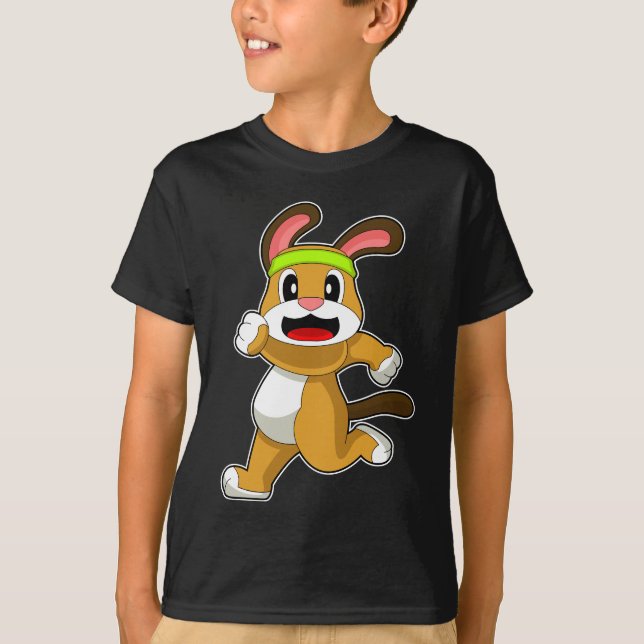 Hundeläufer, der Sport treibt T-Shirt (Vorderseite)