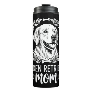 Hundeliebe und Golden Retriever Geschenk Thermosbecher