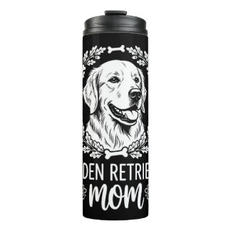 Hundeliebe und Golden Retriever Geschenk Thermosbecher