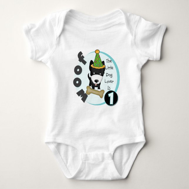 Hundeliebhaber-1. Geburtstags-T - Shirts und (Vorderseite)