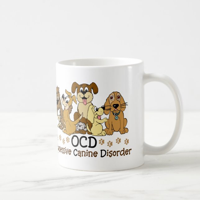 Hundeliebhaber-besessene Hunde- Störung Kaffeetasse (Rechts)