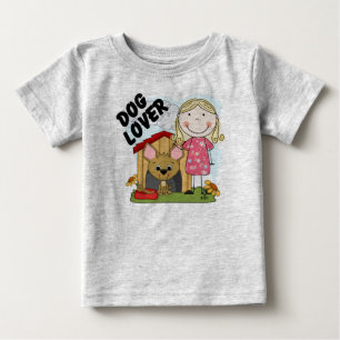 Hundeliebhaber-blonde Mädchen-T - Shirts und