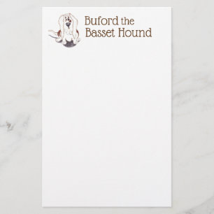 Hundeliebhaber Buford das Bassetbriefpapier Briefpapier