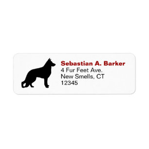 Hundeliebhaber der Schäferhund-Silhouette-GSD K9